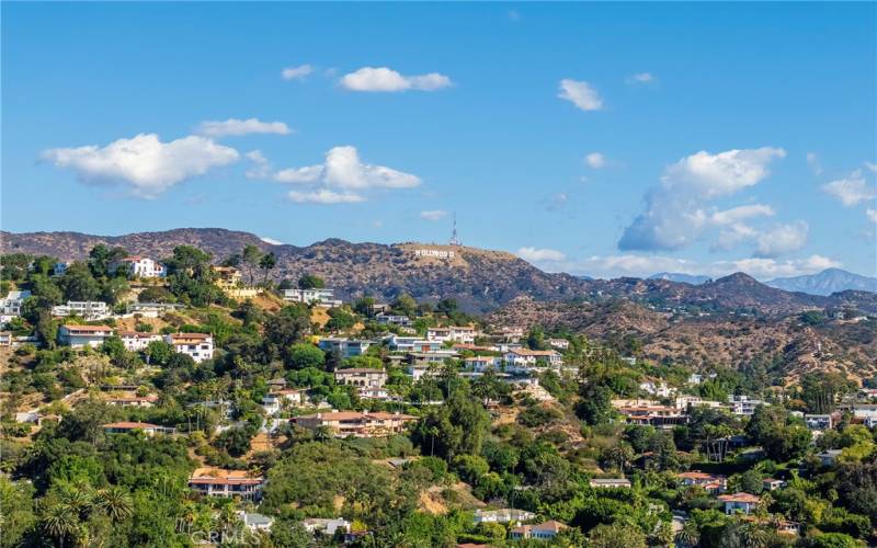 Hollywood sign.