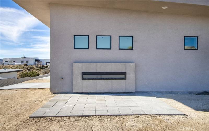 OUTDOOR FIREPLACE WITH PATIO!