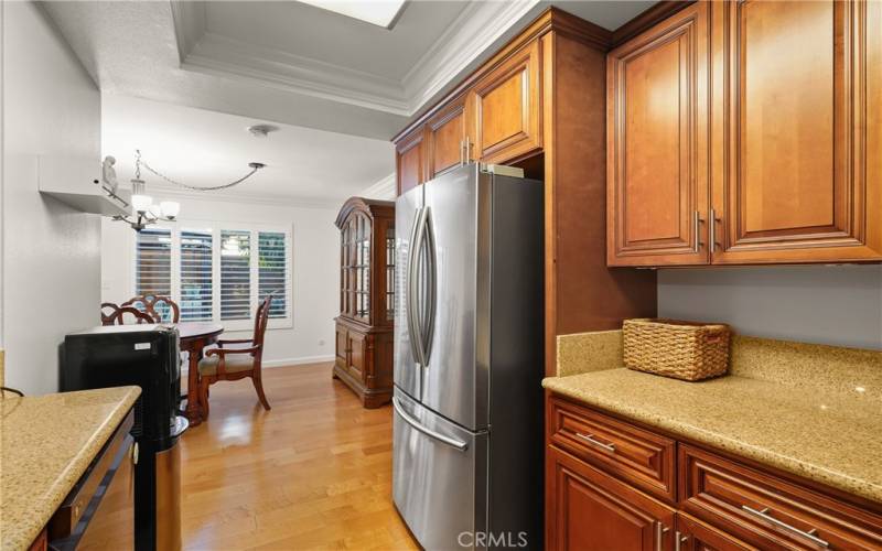 Beautiful granite counter tops with remodeled kitchen