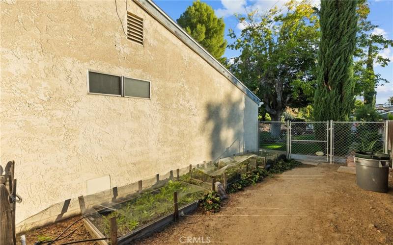 Gated DOG RUN and Strawberry garden