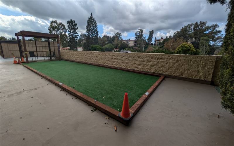 Bocce Ball in Zen Plaza