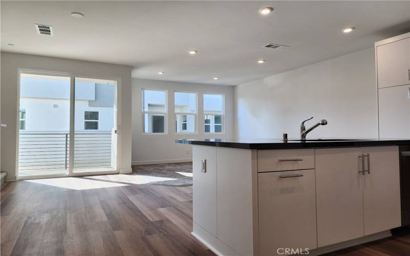 Kitchen opens to Great Room