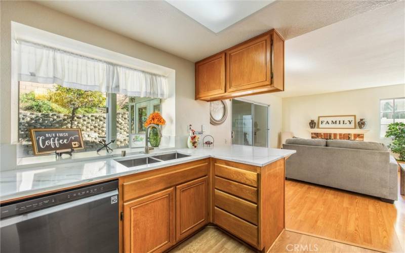 Kitchen with Newer Quartz Counter Tops