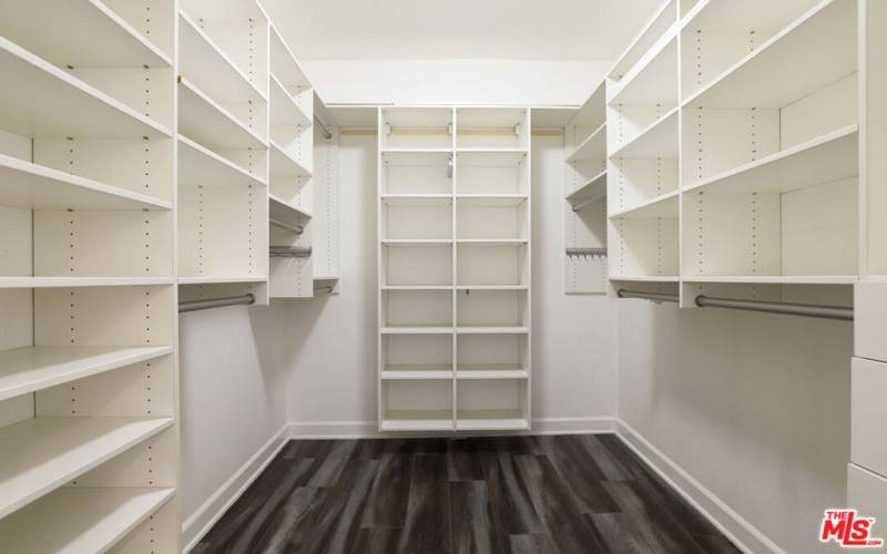 Primary Spacious Closet