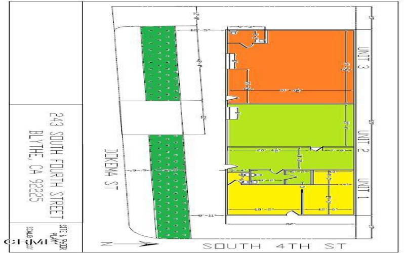 blythe site plan colored units