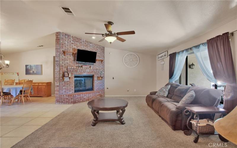 Living Room with Fireplace