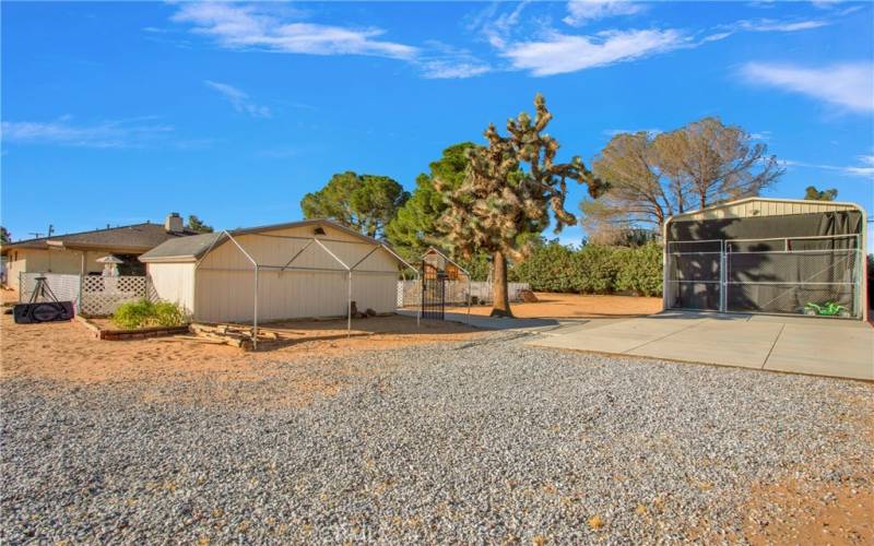 Backyard with Gardening Area