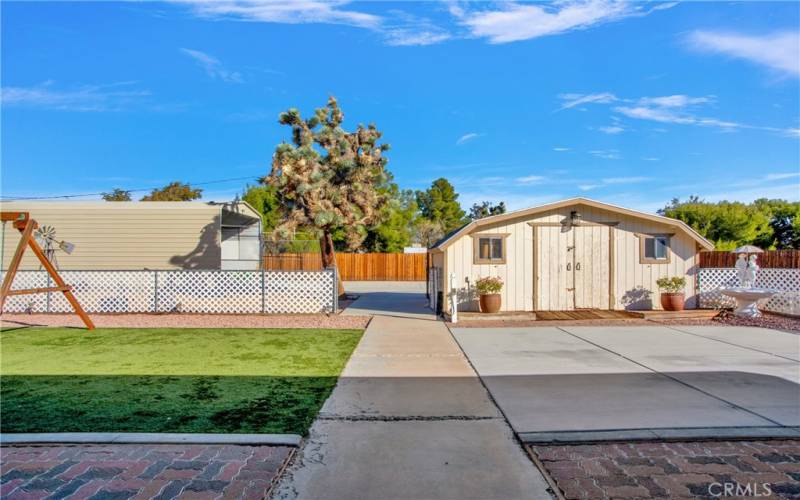 Storage Shed and RV Parking