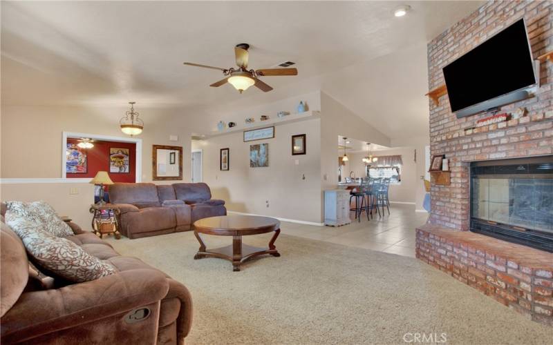 Living Room with Fireplace