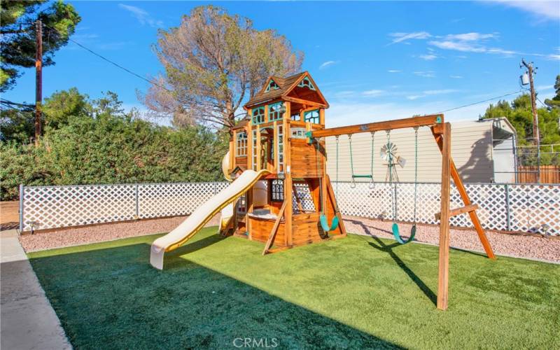 Backyard Play Area with Synthetic Grass