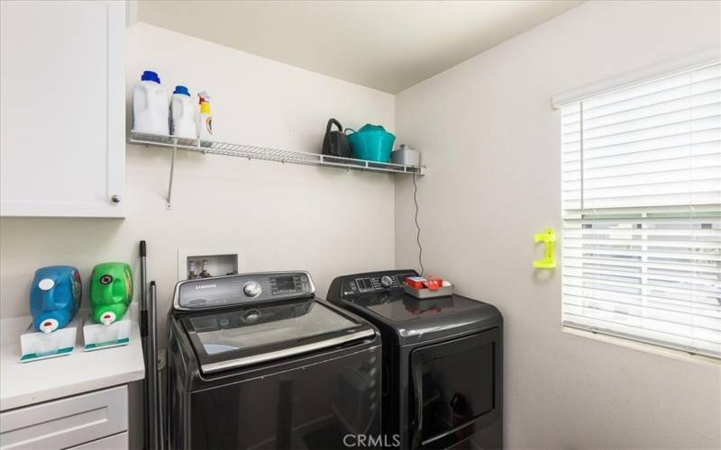 Upstairs laundry room