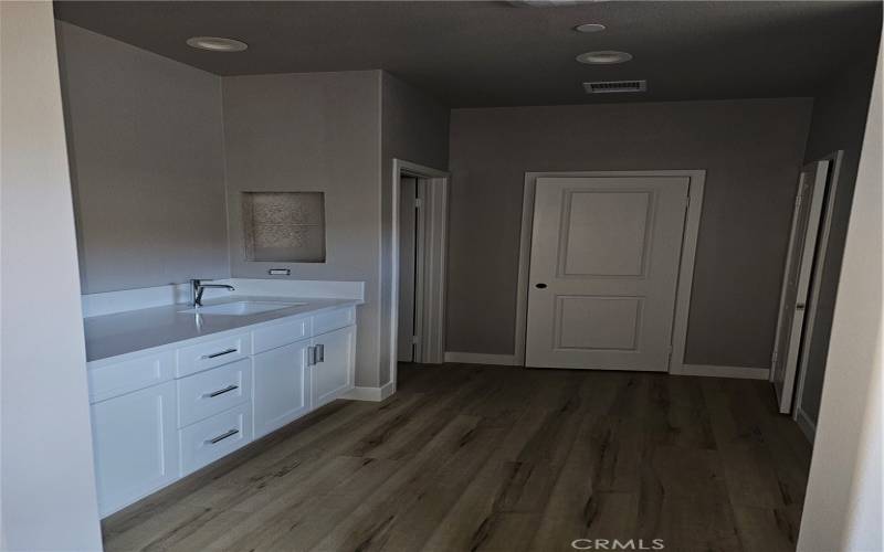 Master Bath has large walk-in closet.