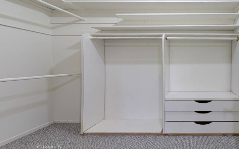 Primary bedroom closet.