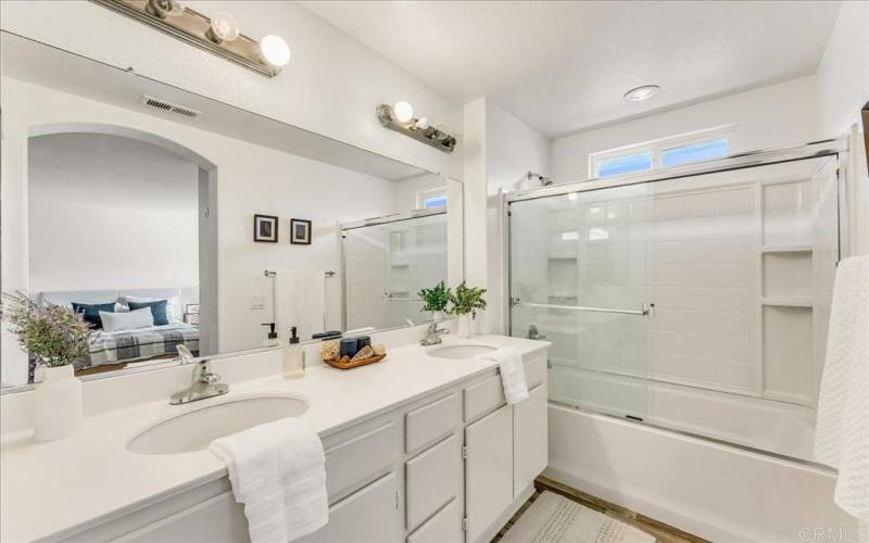 Primary Ensuite Bathroom with Double Vanity