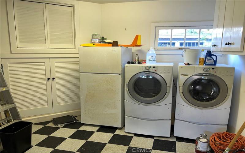 Laundry in garage