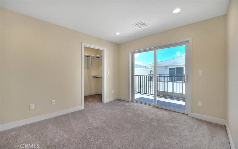 Bedroom #3 with Balcony