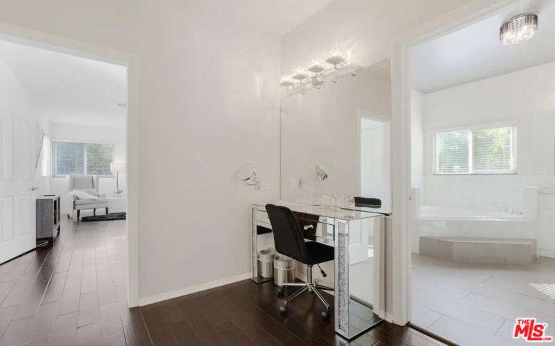 Makeup Vanity in Master Bedroom