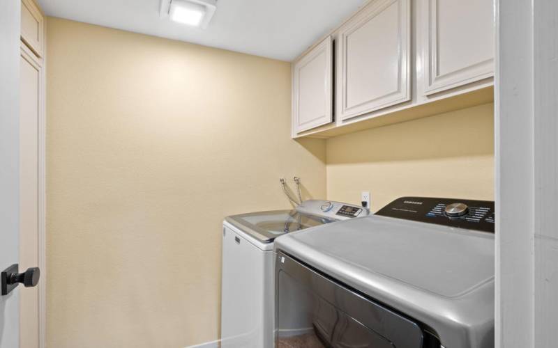 Laundry Room w/ Storage behind door