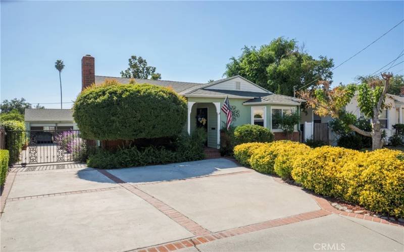 Large driveway