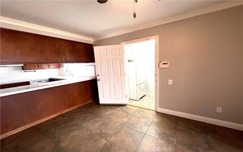 Garage Entryway from Family Dining Area