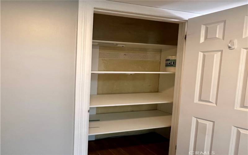 Pantry in Front Entryway