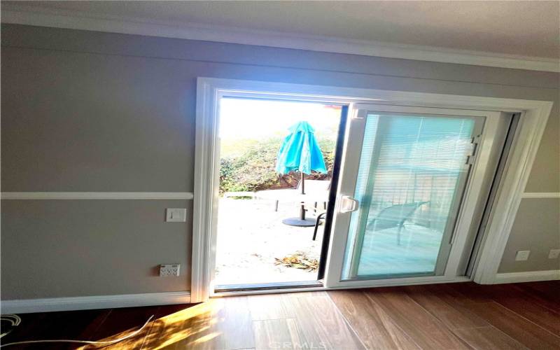 Primary Bedroom Sliding Glass Door