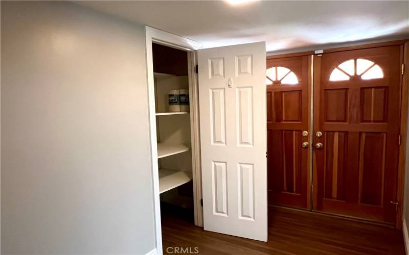 Pantry in Front Entryway