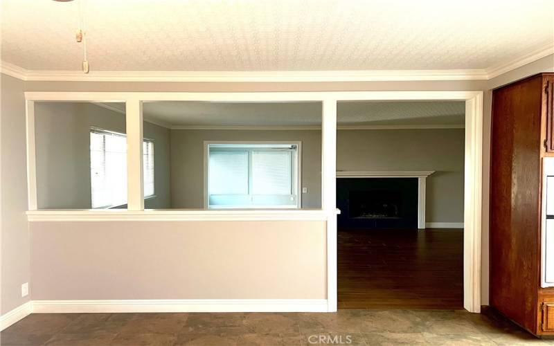 Looking into Living Room from Family Dining Area