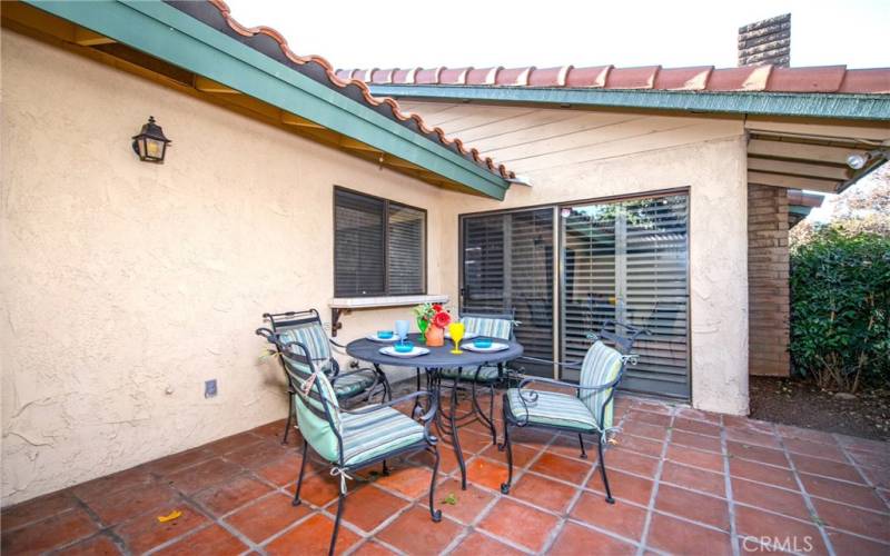 REAR PATIO OFF KITCHEN AND FAMILY ROOM