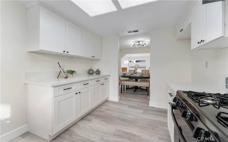 Kitchen with lots of countertop space