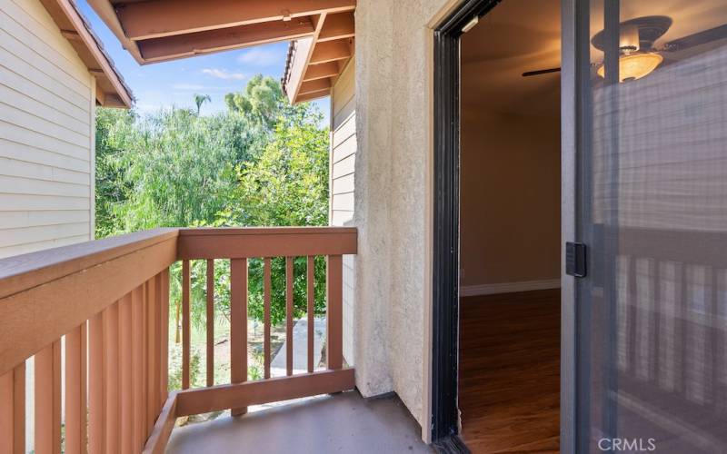 Large balcony & sitting areas.