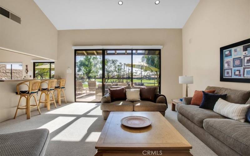 Living room with views