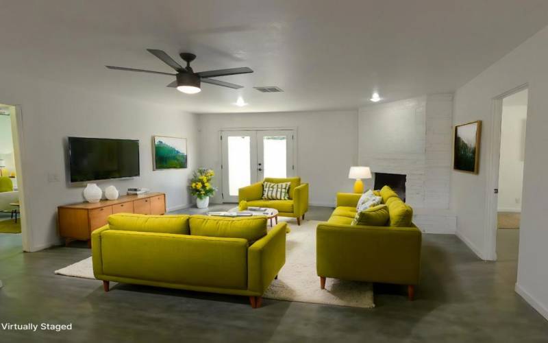 Living Romm Virtual Staging