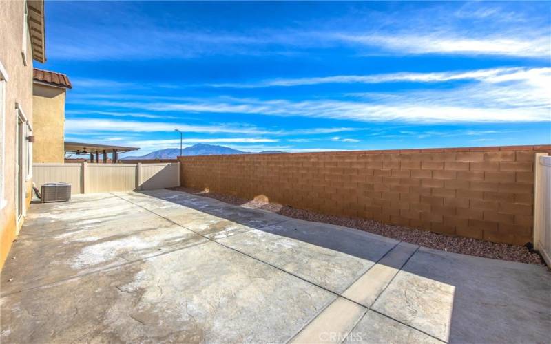 Concrete patio