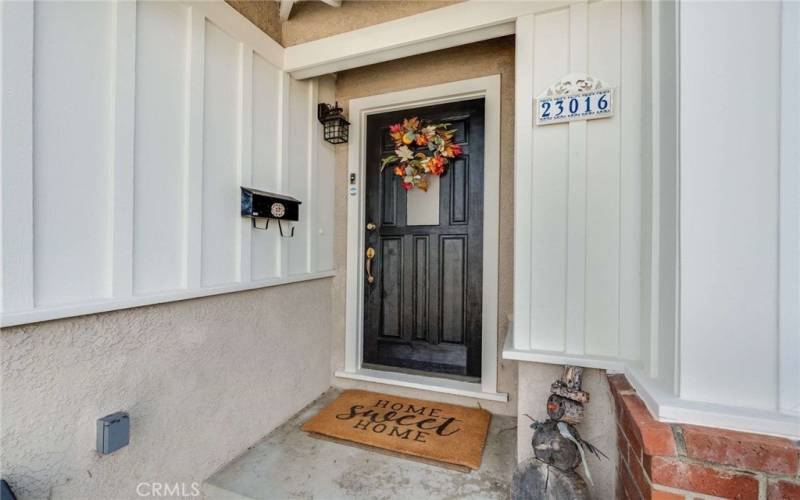 Welcoming front porch