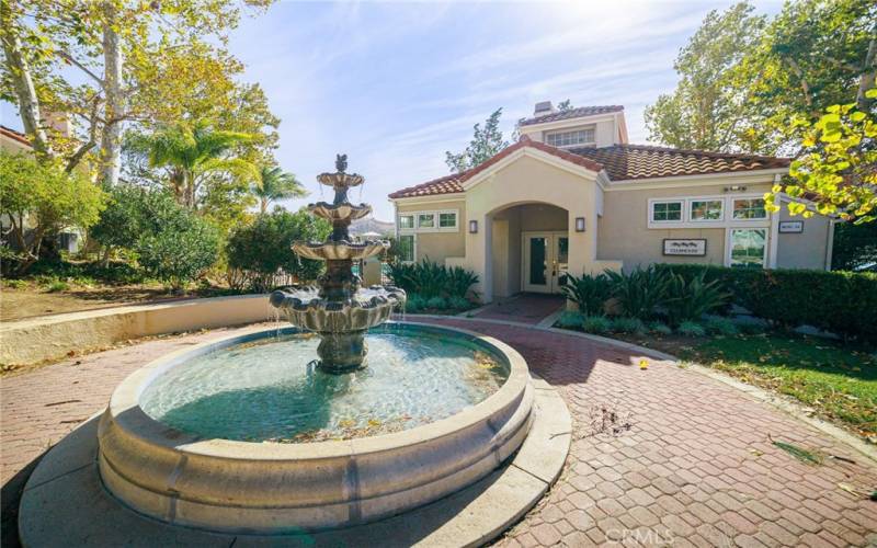 Fountain and Clubhouse