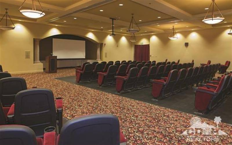 Clubhouse movie theater.