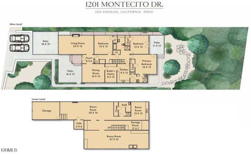 1201 Montecito Dr - Floor Plan