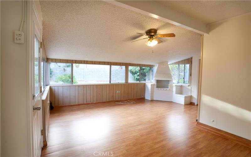 Sunlit family room