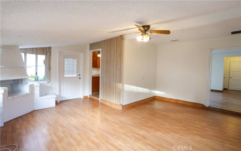 Sunlit family room