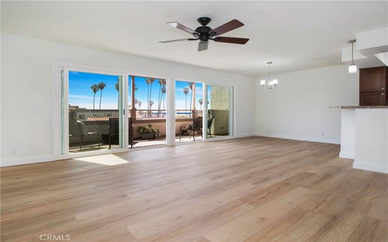 Living Room with ocean view