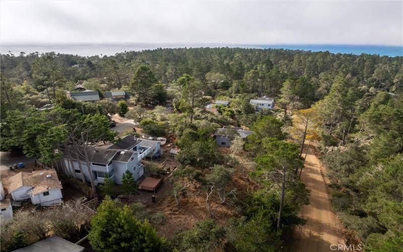 View of house showing location to ocean.