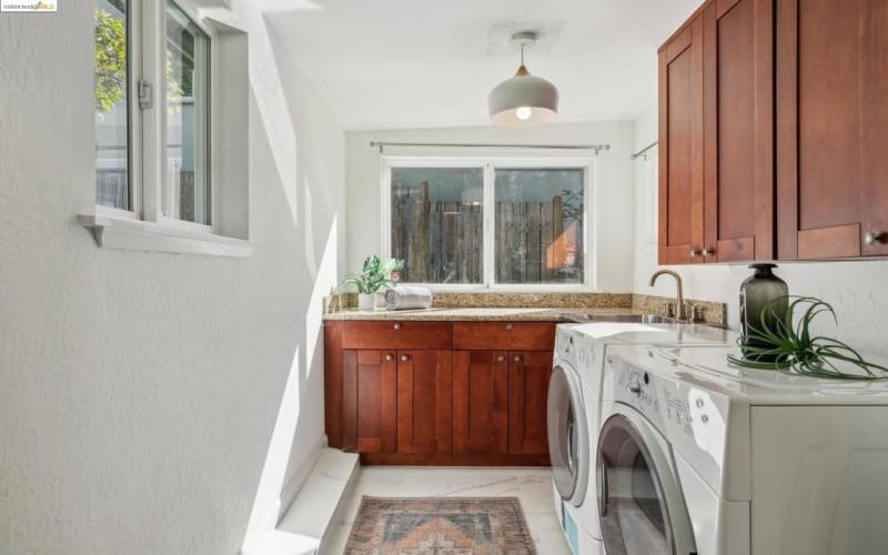 Laundry room is on the main level.