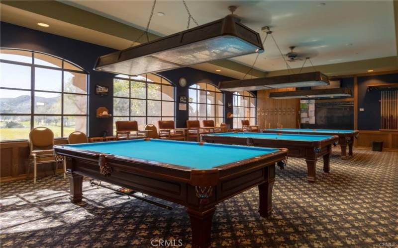 Main Club House Pool Tables