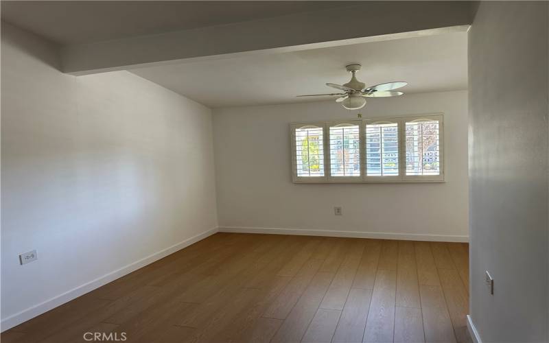 Primary bedroom - Extra large. Note new Luxury Vinyl Tile woodlike planks.