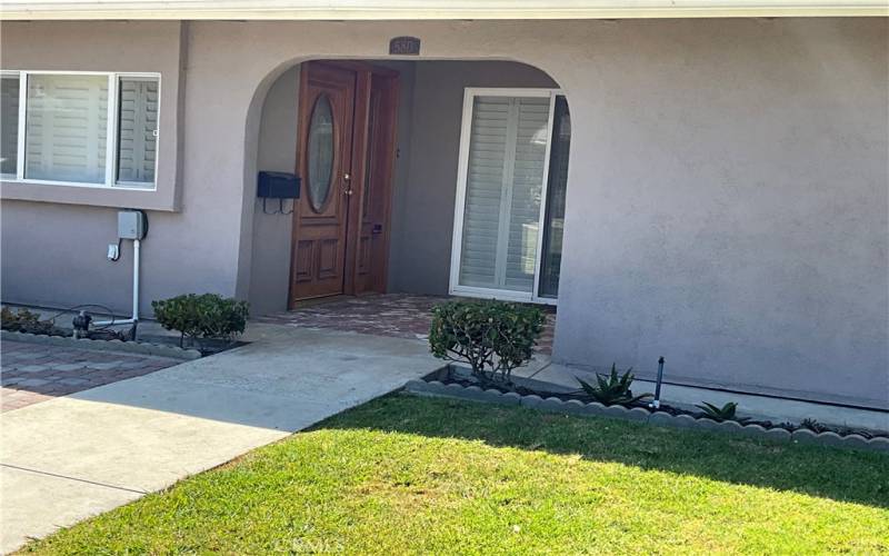 Another view of front entrance to unit