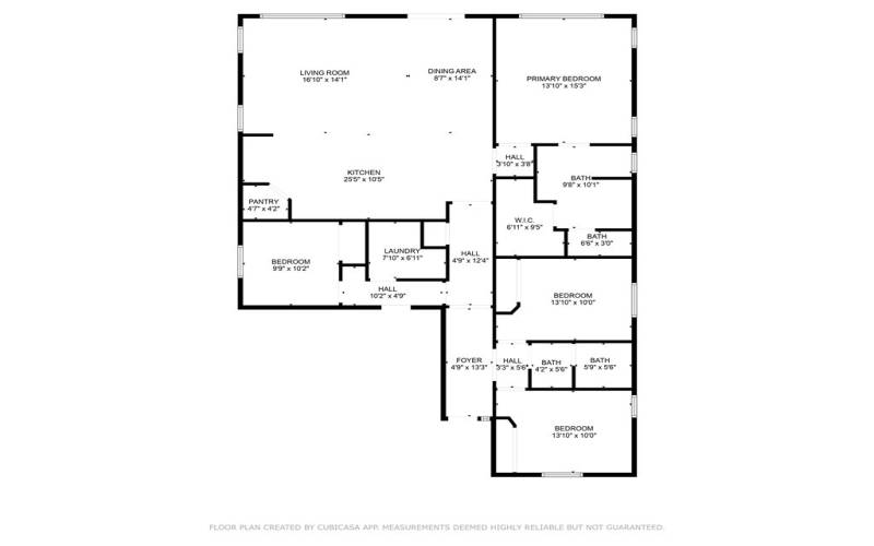 Floorplan. Measurements are estimates and have not been verified by listing broker.