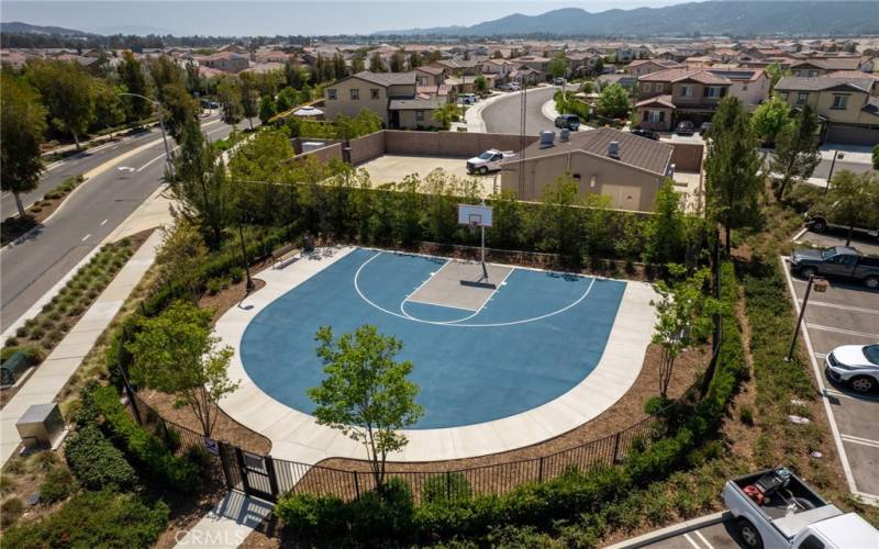 Community basketball court