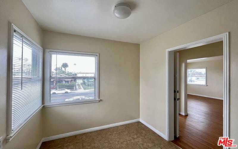 Dining area next to kitchen