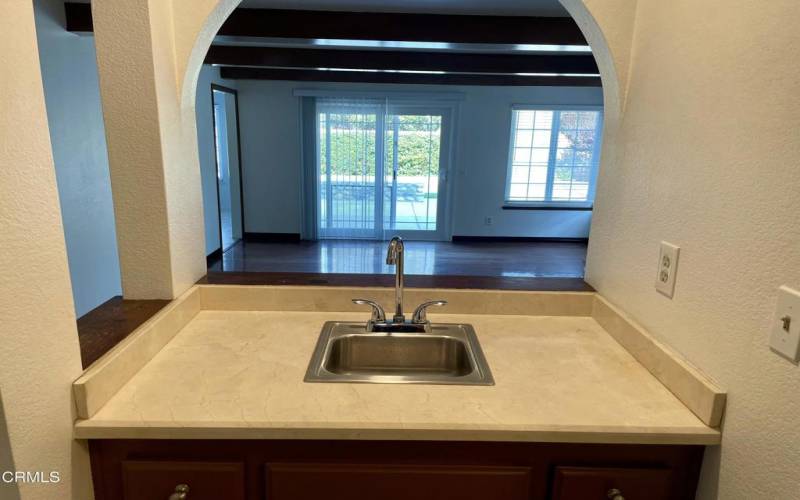 Utility Sink/Family Room